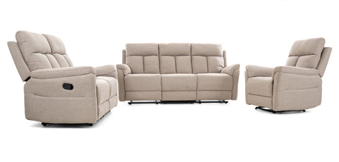 Dimos Sofa Two Seater Manual Recliner WHEAT - RR5643AF52DM