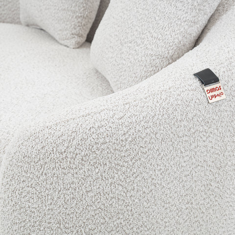 Dimos Sofa Two Seater White  - MK-9061