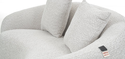 Dimos Sofa Two Seater White  - MK-9061