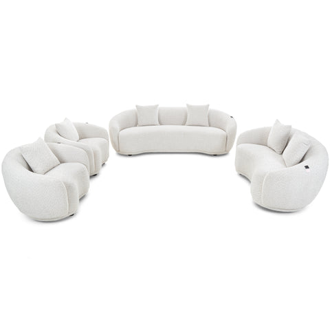 Dimos Sofa Two Seater White  - MK-9061