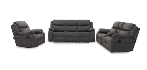 Dimos Sofa Two Seater Recliner W/Manual Function Grey - RR5482BF
