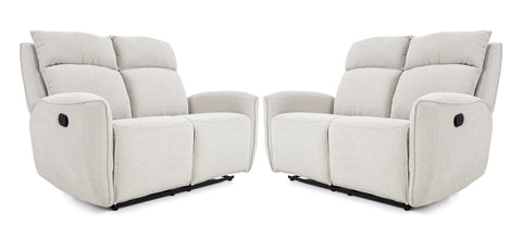 Sofa Two Seater with Manual Function WHITE CH02 - RR5602AF