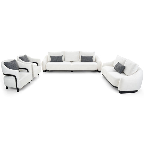 Dimos Sofa Four Seater White - C81