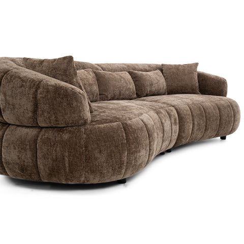 كنبة ديموس بثلاث مقاعد بني - DS1120-3D
