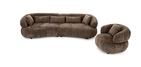 Dimos Sofa One Seater BROWN - DS1120-1D