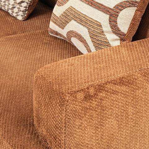 Dimos Sofa Three Seater Brown - S3217A
