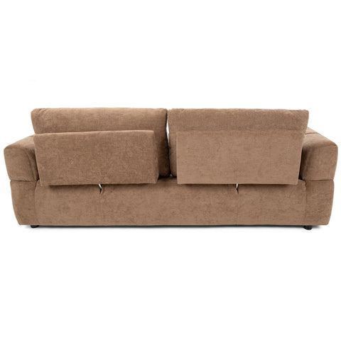 كنب ثلاثي المقاعد، لون بني - MK-6213
