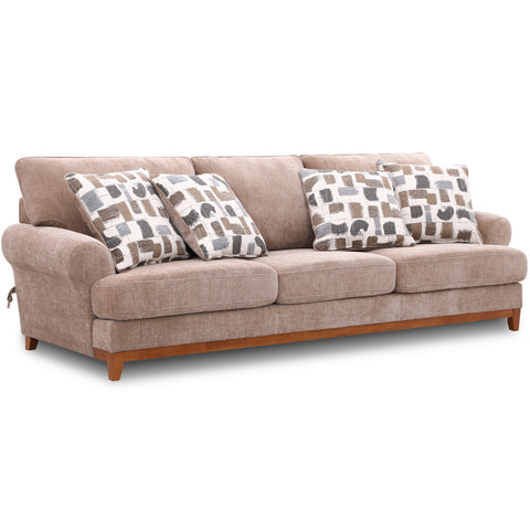 Dimos Sofa Four Seater BROWN - SS5568BF