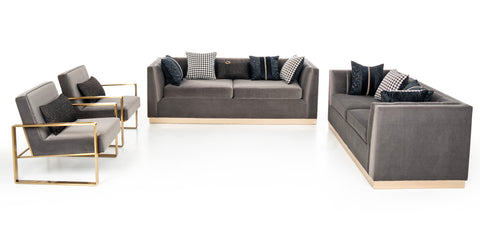 كنب كرسي لون رمادي - YM-S7066