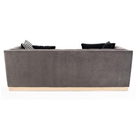 Dimos Luxury Sofa 3 Seater Grey - YM-S7066