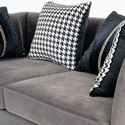 Dimos Luxury Sofa 3 Seater Grey - YM-S7066