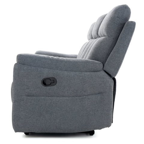 Dimos Sofa Three Seater Manual Recliner Grey - RR5643AF53D