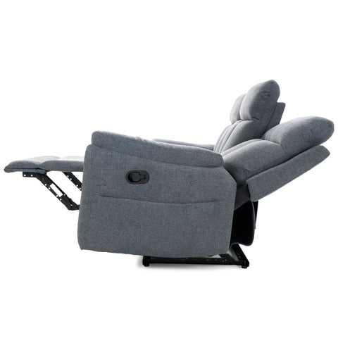 Dimos Sofa Three Seater Manual Recliner Grey - RR5643AF53D