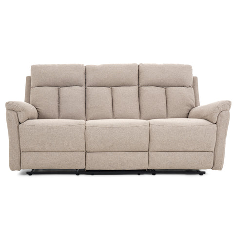 Dimos Sofa Three Seater Manual Recliner WHEAT - RR5643AF53D