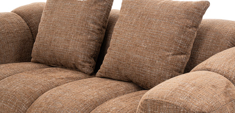 كنب ثنائي المقاعد، لون بني - HY-9286