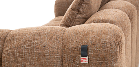 كنب ثنائي المقاعد، لون بني - HY-9286