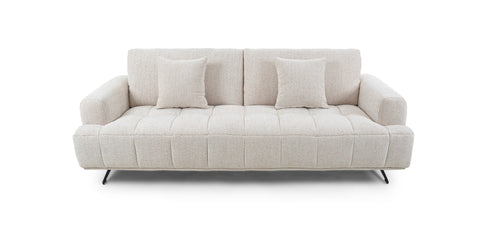 كنب ثلاثي المقاعد ابيض - MK-3188