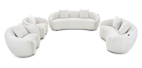 Dimos Sofa Two Seater White  - MK-9061