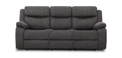 Sofa Three Seater with Manual Function GRAY - RR5482BF