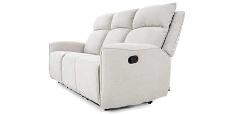 Sofa Three Seater with Manual Function WHITE - RR5602AF